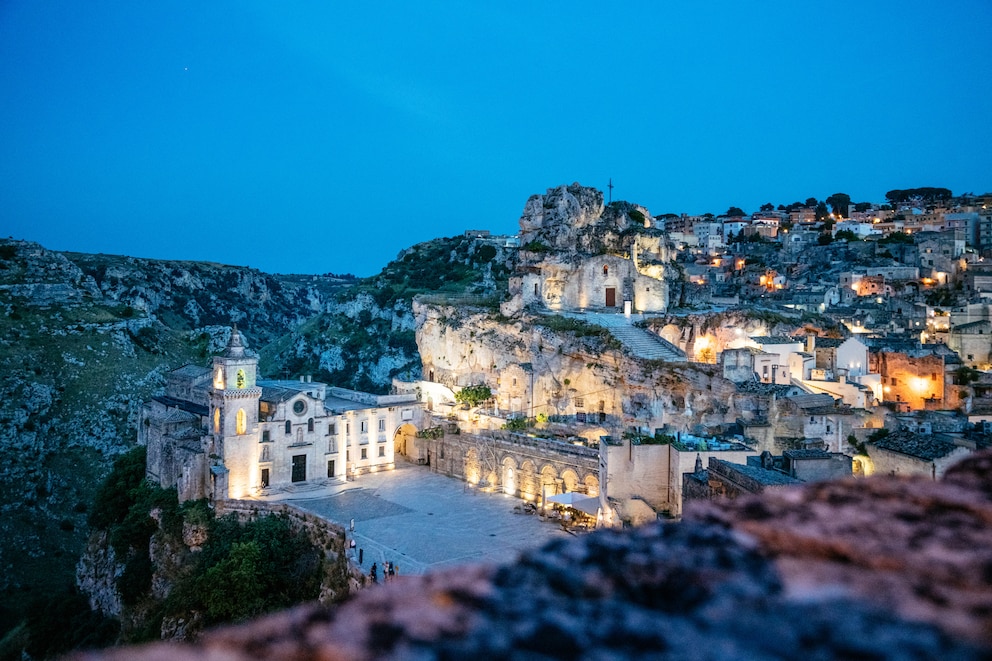 Blick auf die Altstadt von Matera