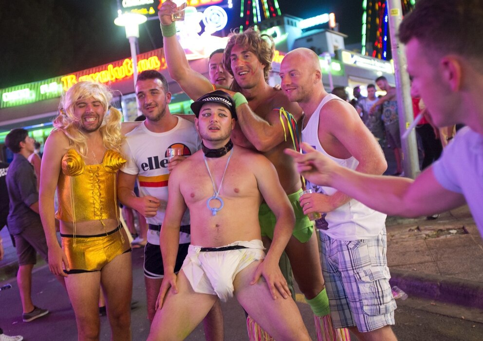 Magaluf Party-Touristen