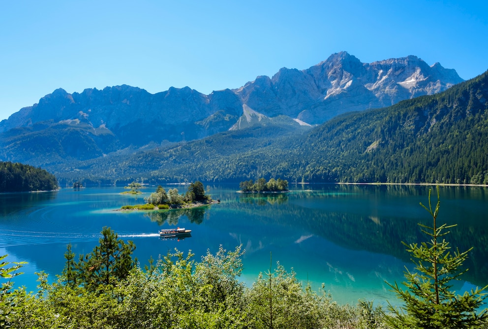 Der Eibsee in Bayern liegt auf Platz 3