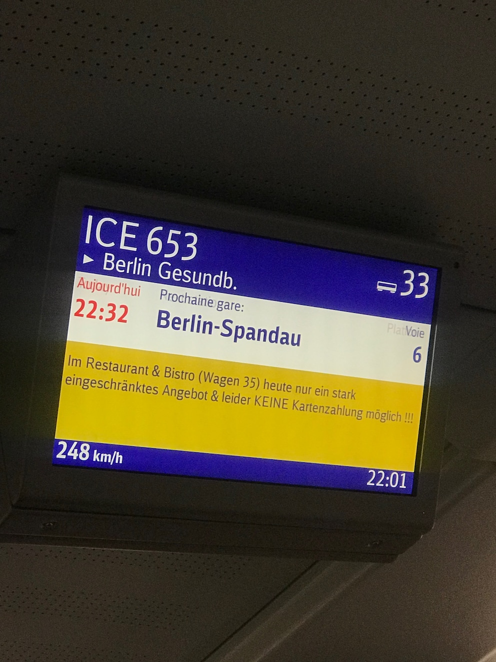 Bahn Anzeige