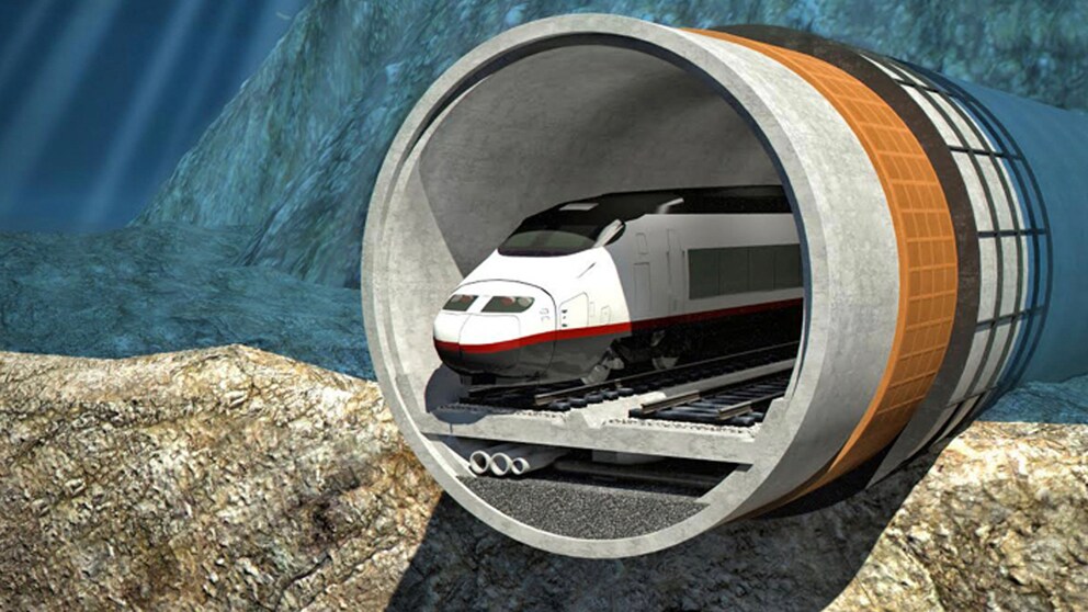 So sehen Renderings des Tunnels aus