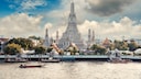 Der Wat Arun Tempel in Bangkok in Thailand
