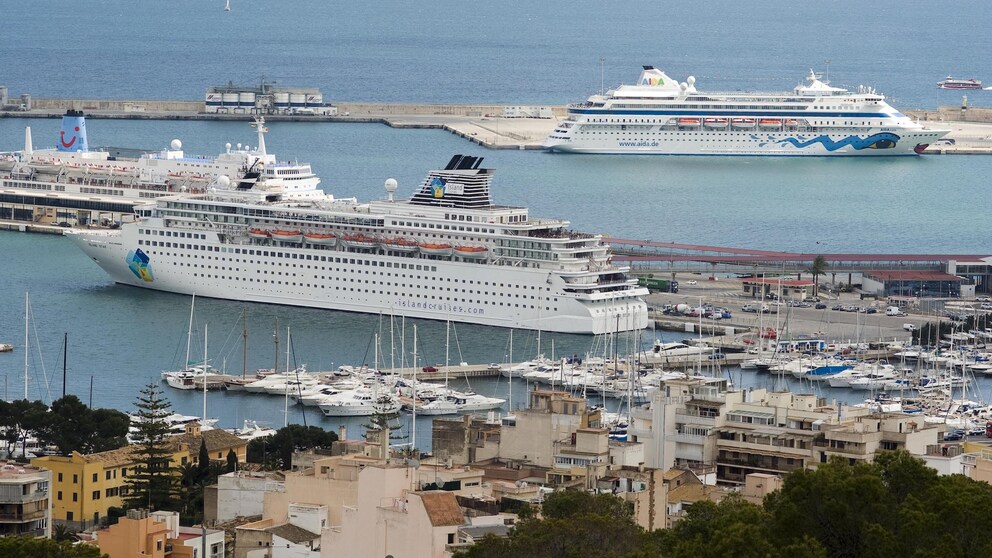 Kreuzfahrtschiffe im Hafen von Mallorca