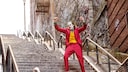 Joker Tanz auf der Treppe
