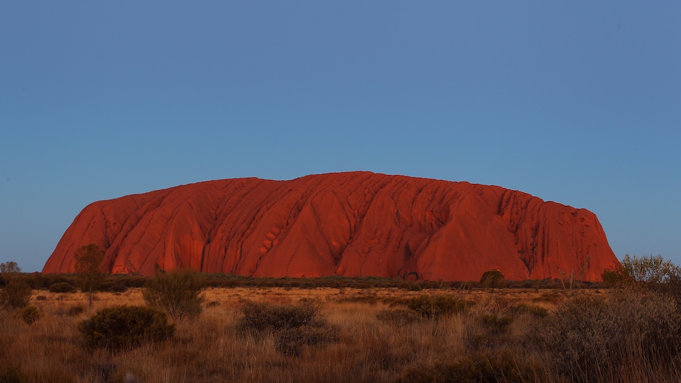 Der Uluru in Australien
