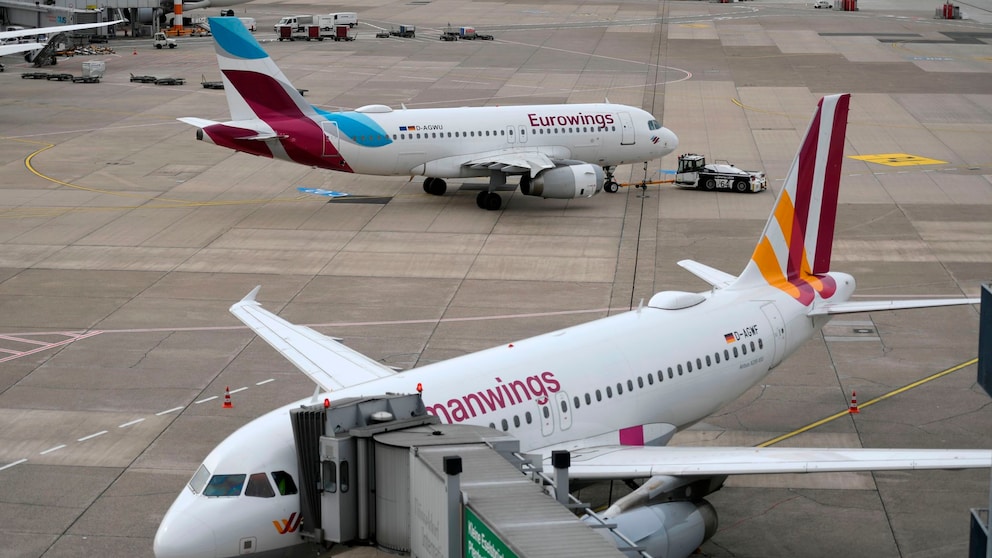 Germanwings- und Eurowings-Flugzeuge