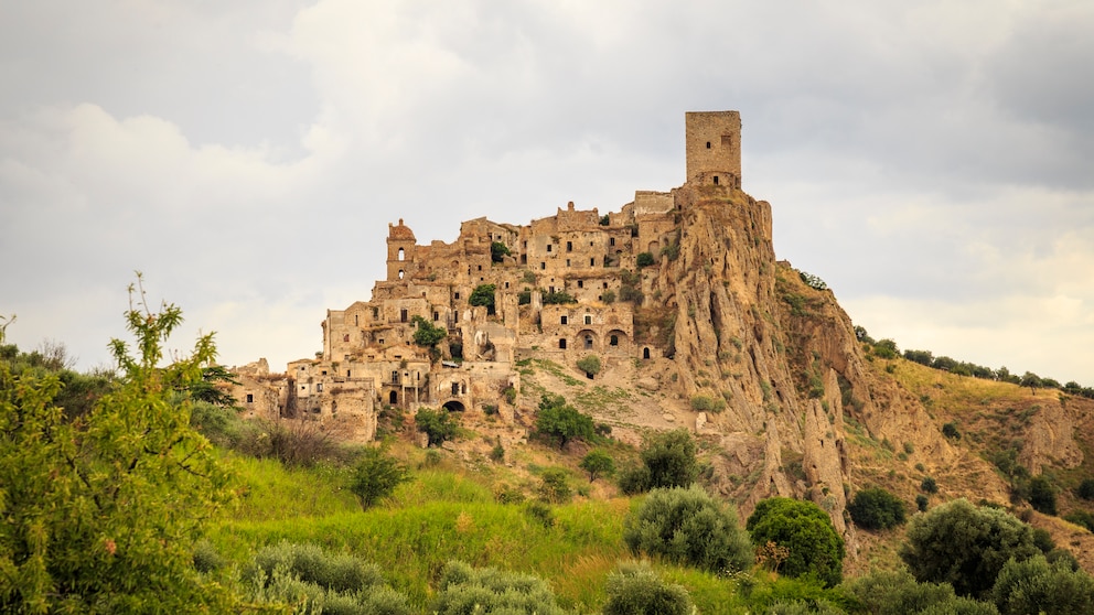 Die Geisterstadt Craco in Italien