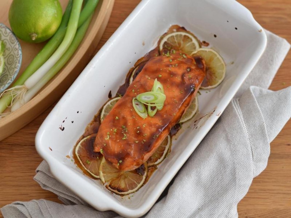 Rezept Lachs mit Teriyaki-Sauce