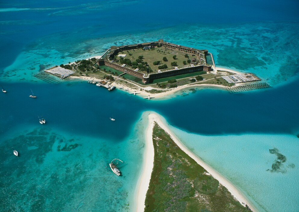 Fort Jefferson liegt auf einer der Inseln im Dry Tortugas Nationalpar