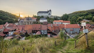 Der Blick auf Stolberg – die ganze Stadt steht unter Denkmalschutz