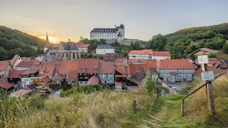 Der Blick auf Stolberg – die ganze Stadt steht unter Denkmalschutz