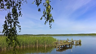alter Landungssteg am Zierker See, landing stage at lake Zierker See