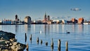 Blick auf Stralsund
