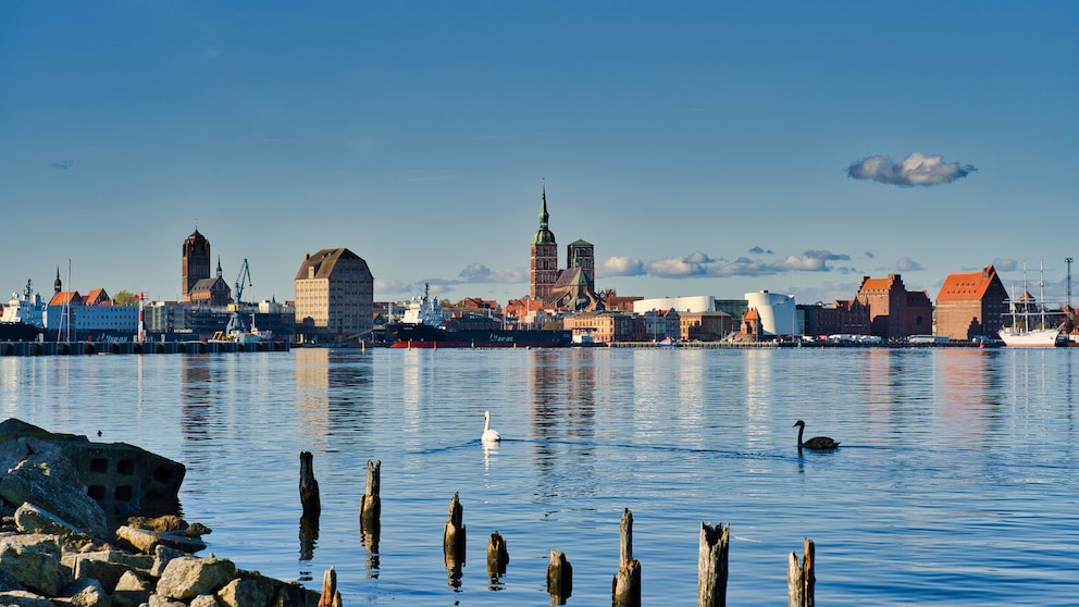 Blick auf Stralsund