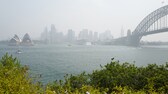 Blick auf die Oper und die Harbour Bridge von Sydney