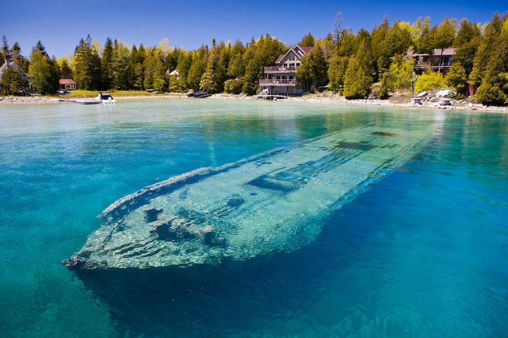  Der Schoner &bdquo;Sweepstakes&ldquo; wurde 1867 gebaut. Das Wrack liegt im kanadischen Huronsee.