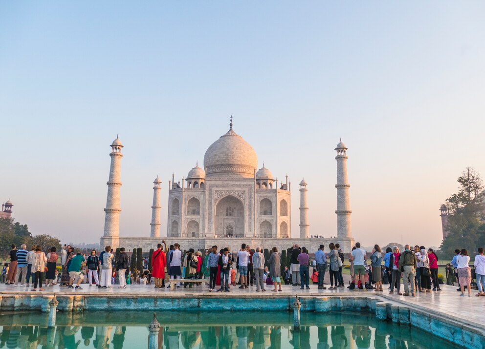 Der Taj Mahal in Indien