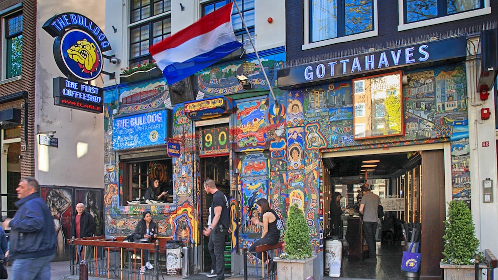 Ein Coffeeshop in Amsterdam