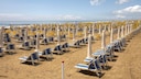 Italien leerer Strand