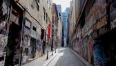 Die Hosier Lane in Melbourne, Australien