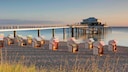 Leerer Ostsee-Strand in Timmendorfer Strand