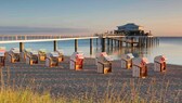 Leerer Ostsee-Strand in Timmendorfer Strand