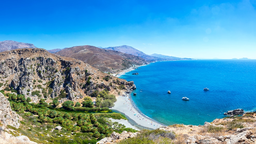 Der wohl schönste Strand auf Kreta: Préveli