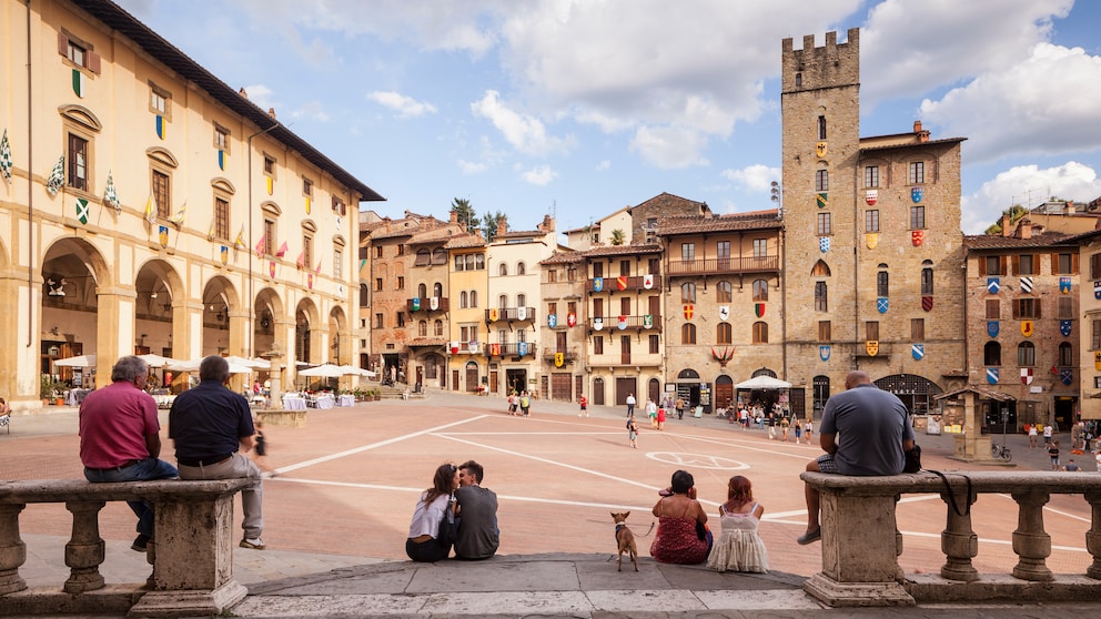 Piazza Grande in Arezzo
