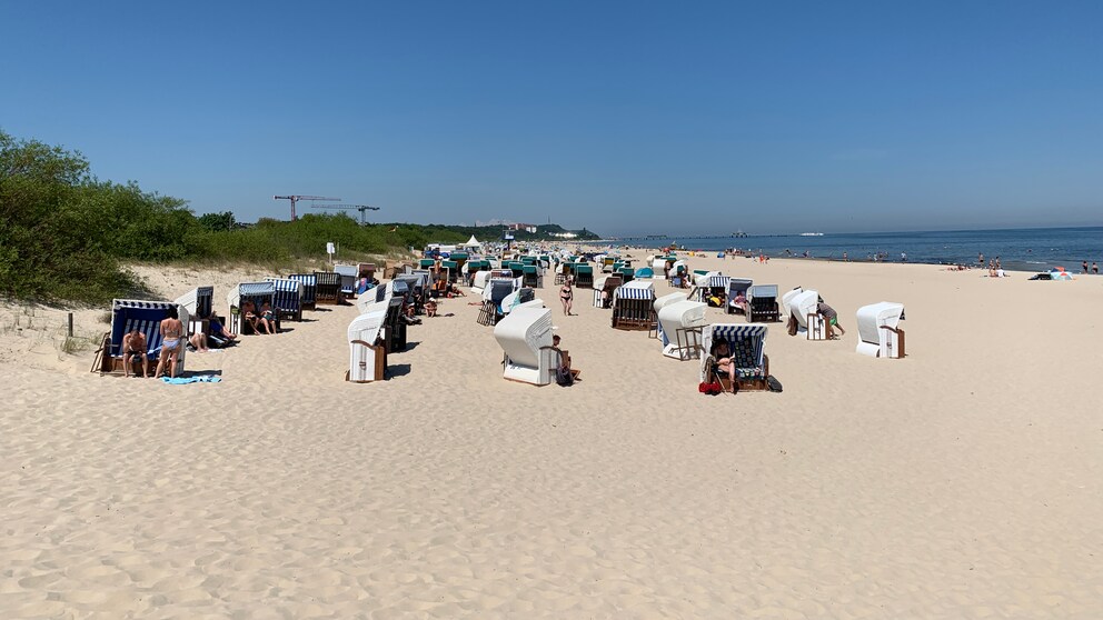 Ahlbeck-Strand auf Usedom an der Ostsee