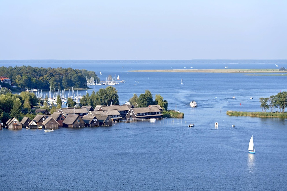 Ausblick über die Müritz bei Röbel – hier fühlt man sich fast wie am Meer