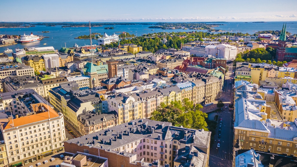 Blick über Helsinki, Finnland