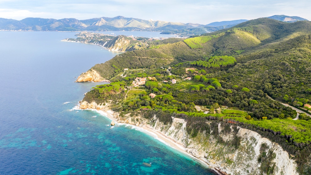 Insel Elba Italien, Luftaufnahme