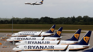 Flugzeuge des Billigfliegers Ryanair