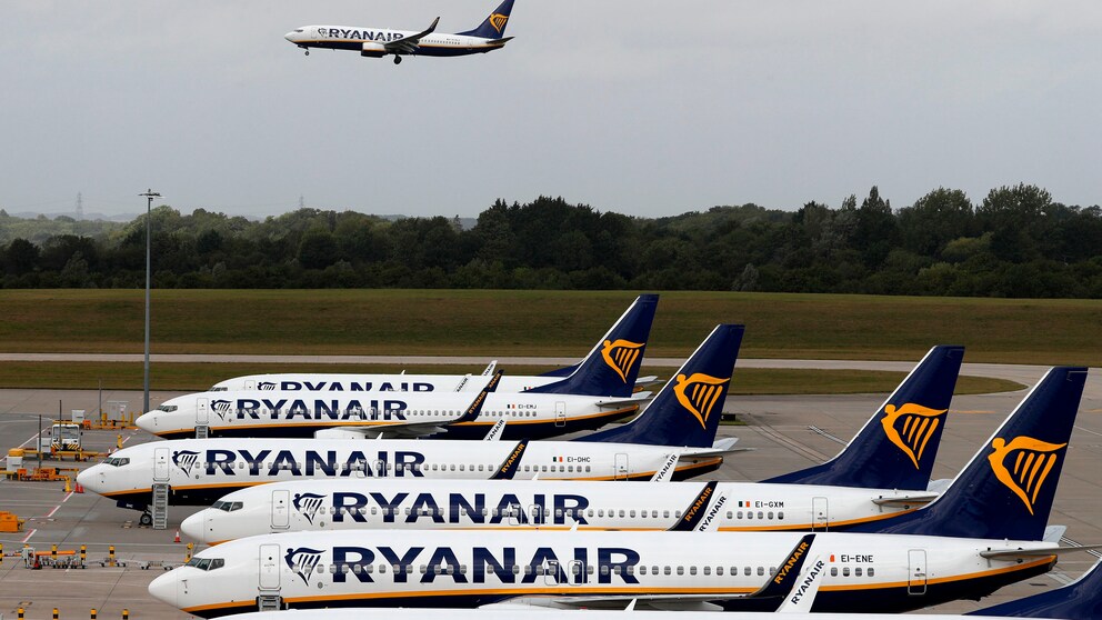Flugzeuge des Billigfliegers Ryanair