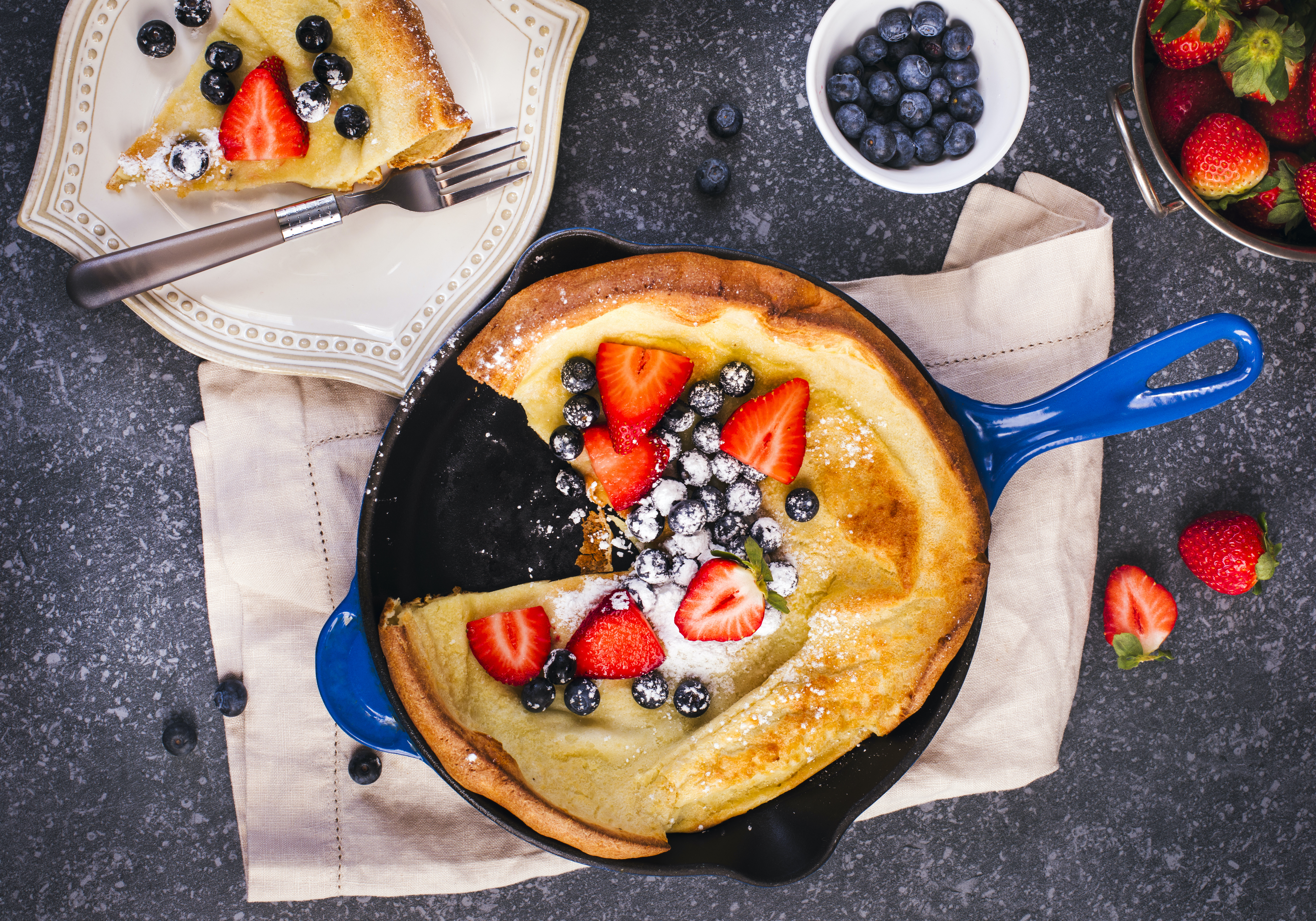 Rezept für Dutch Baby: Pfannkuchen aus dem Backofen