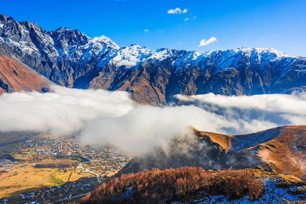 Die Berge bei Stepantsminda