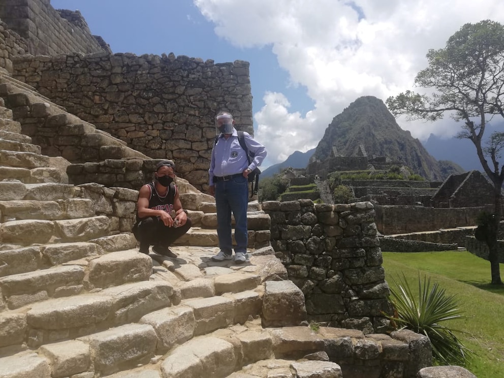 Jesse Katayama in Machu Picchu, Peru