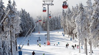 Winter Harz Skifahren