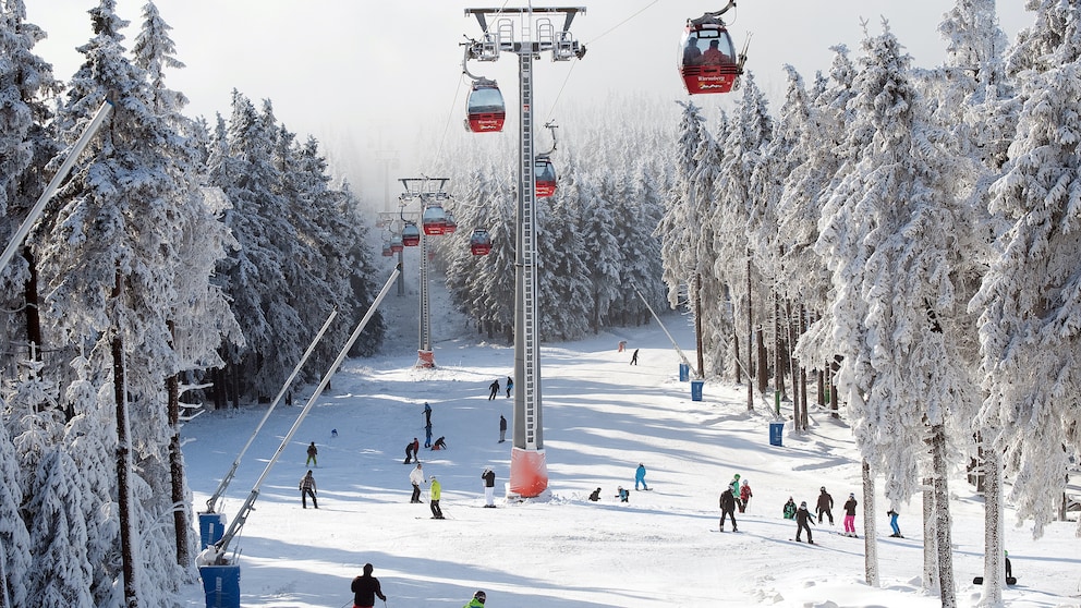 Winter Harz Skifahren