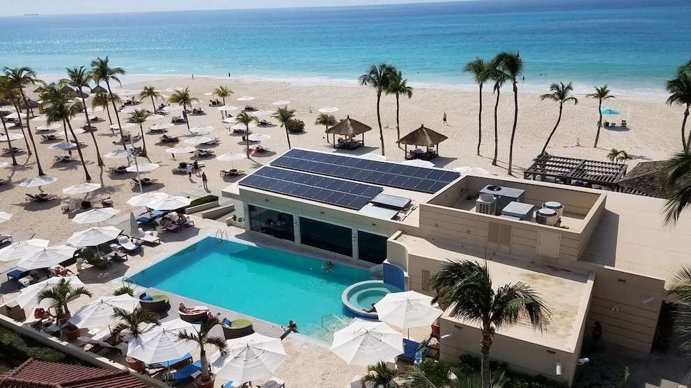 Im Bucuti & Tara Beach Resort wird unter anderem eigener Strom über Solar-Panels hergestellt