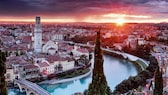 Das beste aus den Regionen Trentino und Venetien: Hier die Ansicht auf das malerische Verona, die Stadt von Romeo und Julia