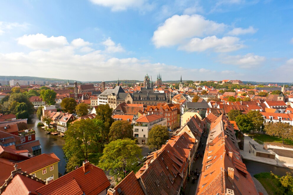 Blick über die Altstadt von Thüringen