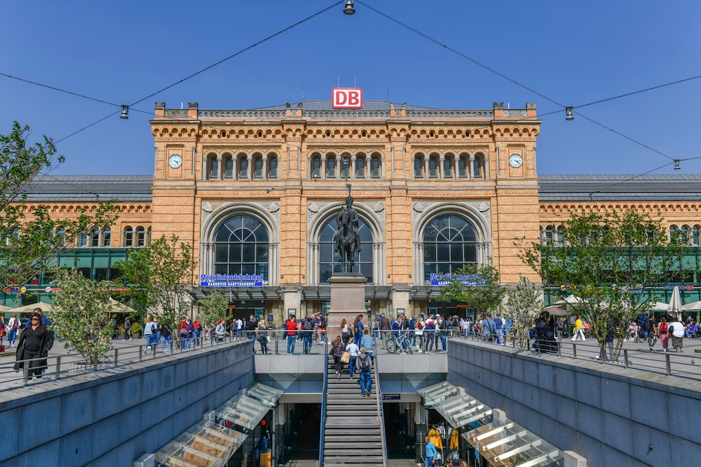 Auf Platz 2 landet der Hannoveraner Hauptbahnhof, ein wichtiges Drehkreuz