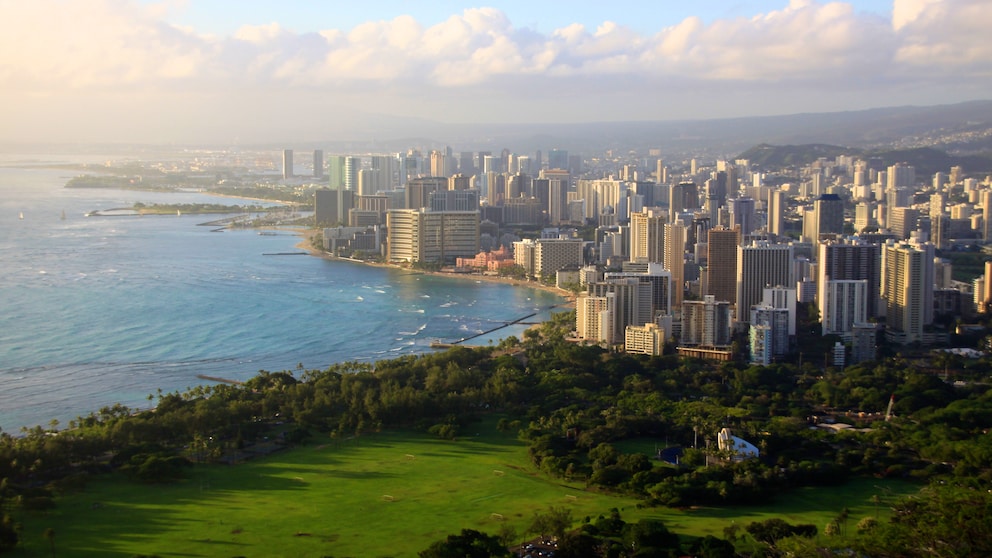 Honolulu auf Hawaii, einer der schönsten Orte auf der Insel Oahu