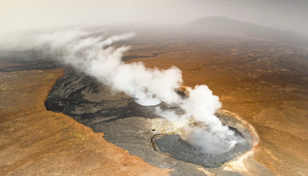 Der Erta Ale ist einer der vielen Vulkane im Rift Valley und liegt im Afar-Dreieck