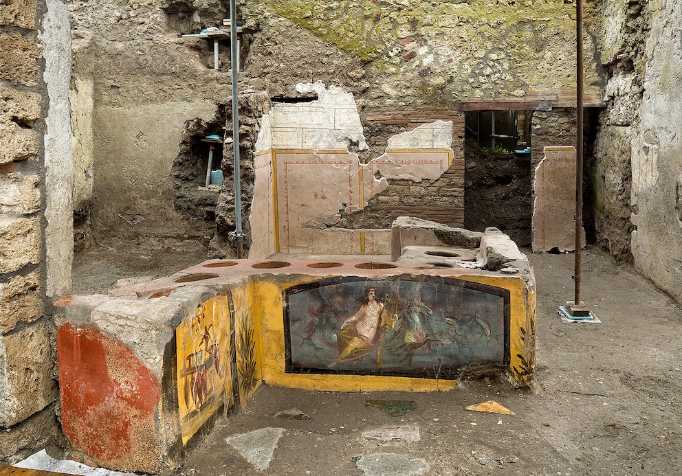 Pompeki Thermapolium Ausgrabung