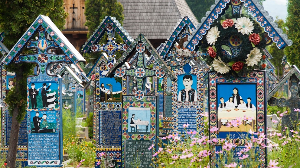 Fröhlicher Friedhof in Rumänien