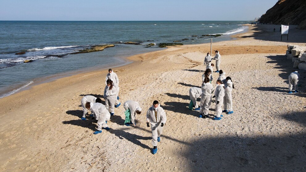 Israel Verschmutzung Strände Mittelmeer