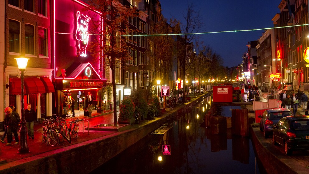 Das Rotlichtviertel De Wallen in Amsterdam