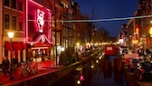 Das Rotlichtviertel De Wallen in Amsterdam